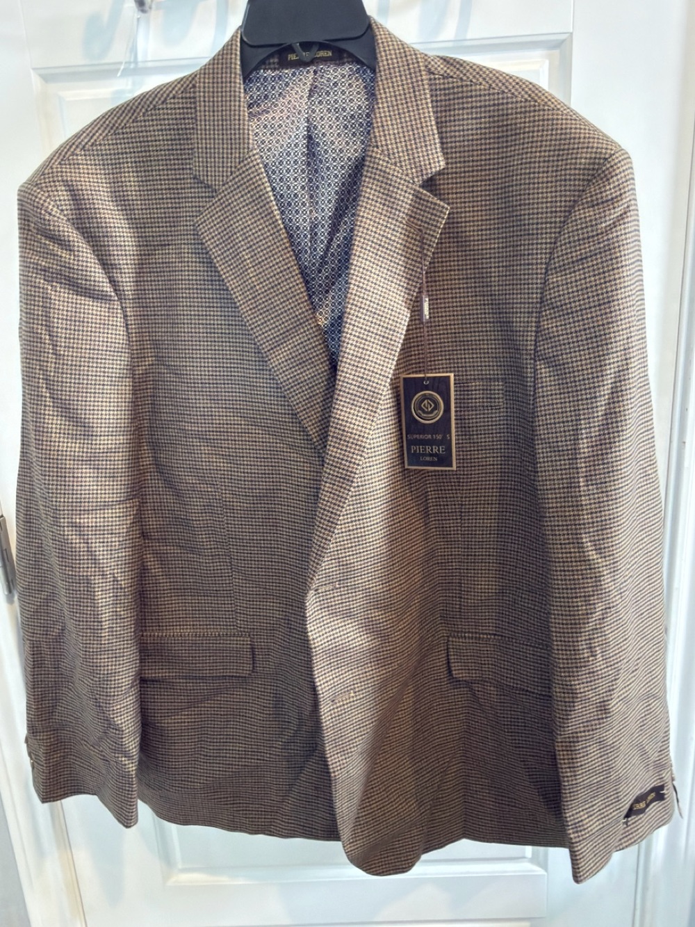 Men's Brown Houndstooth Sport Coat